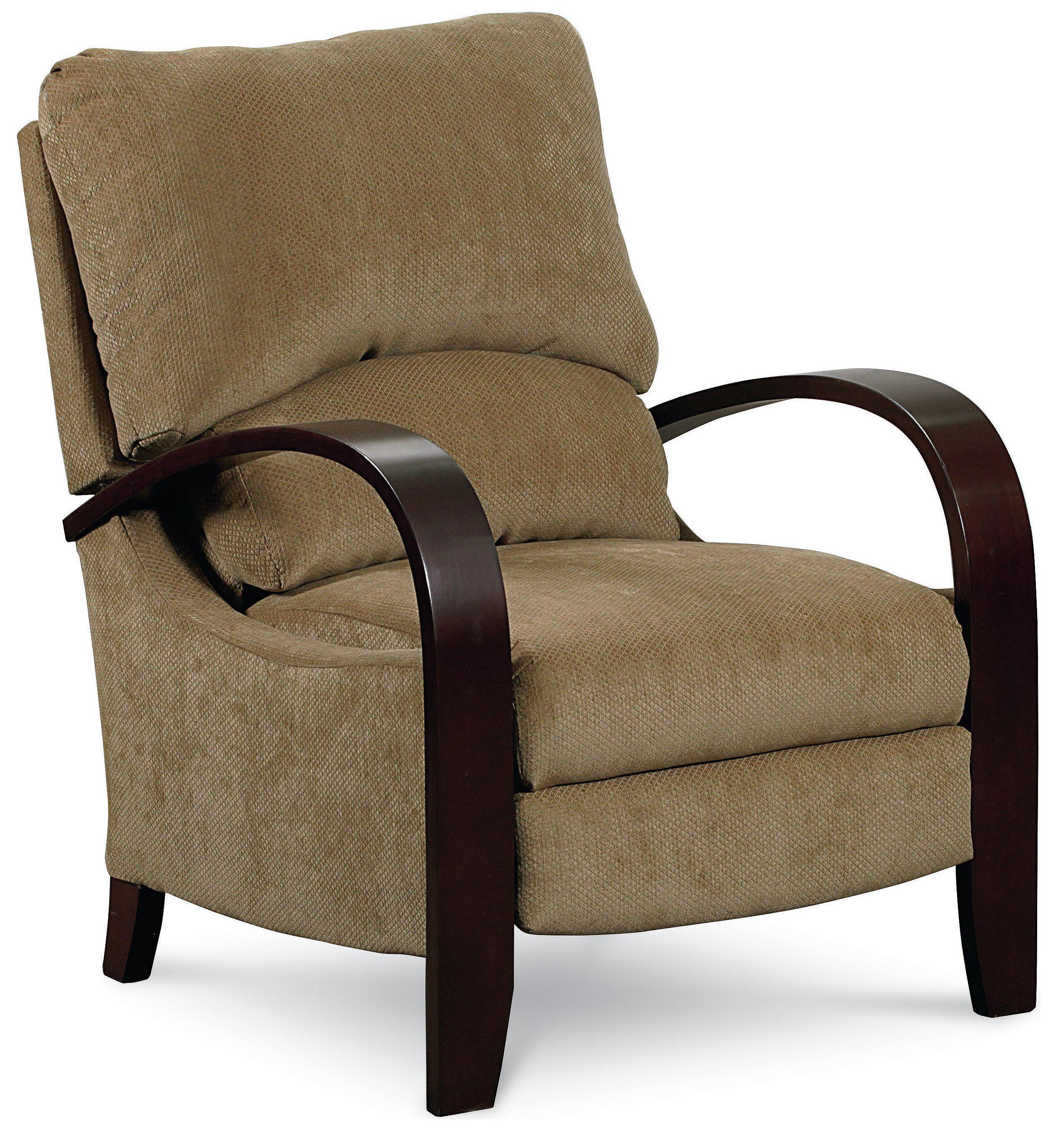 Lane Hi Leg Recliners Contemporary Julia Hileg Recliner with Bentwood